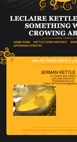 Iowa kettle corn website