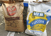 Bags of popcorn