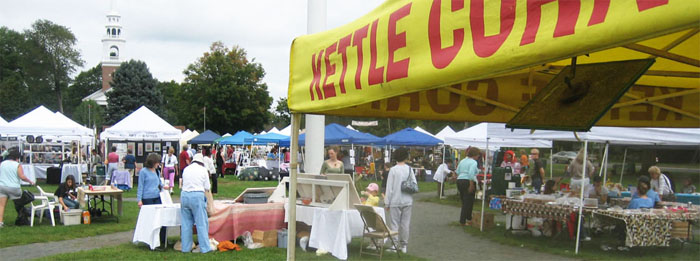 kettle corn tent at a craft show