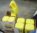 Empty oil containers